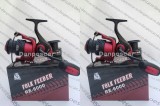 SET 2 Mulinete WindbBlade FOLK Feeder RED RE6000 8 rulmenti tambur Long Cast, Baracuda