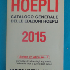 Catalogo generale delle edizioni Hoepli ( catalogul editurii Hoepli )