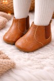 Cizmulite scurte maro pentru bebelusi - Simply (Marime Disponibila: 12-18 luni