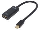 Adaptor DisplayPort 1.2 la HDMI 1.3 0.15m Negru