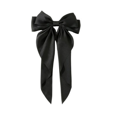 Agrafa de par cu funda GAVIO&amp;reg;, material satin, eleganta, 34 x 21 cm, Negru foto