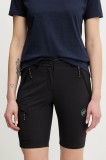 Mammut pantaloni scurți outdoor Runbold IV culoarea negru, uni, high waist, 1023-01200