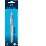 Stilou Schneider Voyage + 2 rezerve/blister, culoare roz pastel 2025/2026