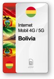 eSIM Internet Bolivia, valabil 7 zile, trafic Nelimitat, Standard