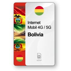 eSIM Internet Bolivia, valabil 7 zile, trafic 1 GB, Standard