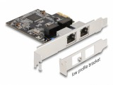 PCI Express la 2 x RJ45 Gigabit LAN RTL8111, Delock 88615