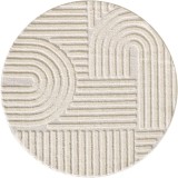 Cumpara ieftin Covor rotund Art Crem boho 160x160 cm
