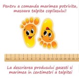 Cumpara ieftin Adidasi albi cu gri si ivoire cu luminite (Marime Disponibila: Marimea 24)