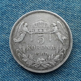 1k - 5 Korona 1900 Ungaria / Corona, Coroane / argint / Franz Joseph