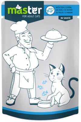 Master Hrana Umeda pisici - cu Peste, 24x80g foto