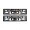 Set 2 Suporti numar inmatriculare 3D , &oelig;REGELE SOSELELOR,