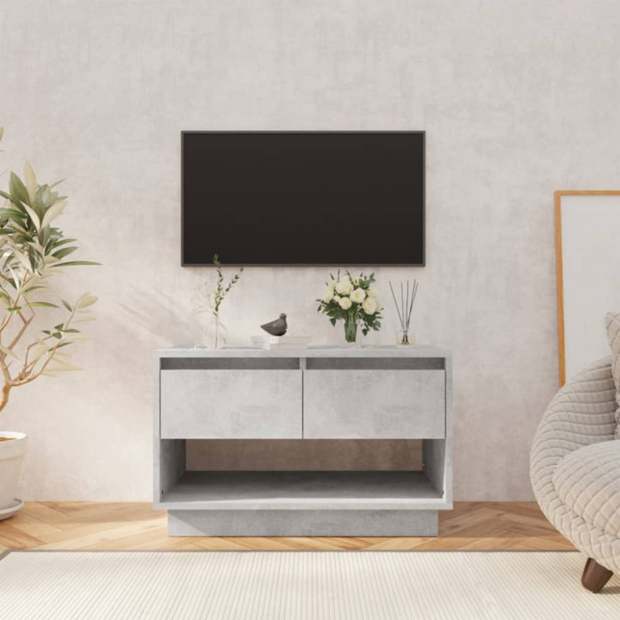 Comoda TV, gri beton, 70x41x44 cm, PAL GartenMobel Dekor