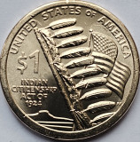 1 Dollar 2024 USA, Indian Citizenship Act of 1924, Sacagawea, , unc, litera P/D, America de Nord