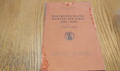 DOCUMENTE SLAVO-ROMANE DIN SIBIU - Petre P. Panaitescu - Editura Imprimeria Nationala, 1938, 44 p.+2 planse