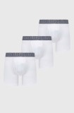 Under Armour boxeri 3-pack barbati, culoarea alb