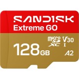Card Memorie microSDXC SanDisk Extreme GO Android A2, 128Gb, Clasa 10 / UHS-1 U1 SDSQXGN-128G-GN6MN