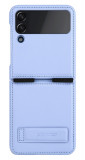 Husa Protectie Nillkin Qin Series Piele Ecologica pentru Samsung Galaxy Z Flip5, Albastru