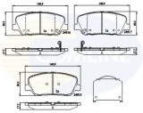 Set placute frana,frana disc KIA CEED (JD) (2012 - 2016) COMLINE CBP32259