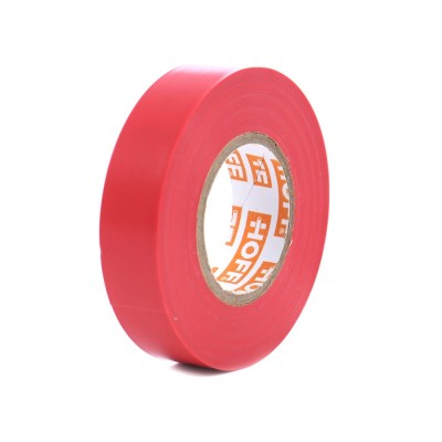 Banda izolatoare Hoff, rosu, 20 m x 0.15 mm x 18 mm foto