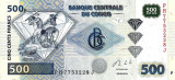 CONGO █ bancnota █ 500 Francs █ 2013 █ P-96b █ G&amp;D █ UNC █ necirculata