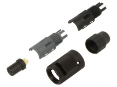 Conector circular 125V 4 pini mufa mama pentru cablu foto