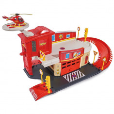 Pista de masini Dickie Toys Fireman Sam Fire Rescue Center cu elicopter si accesorii foto