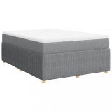 Cumpara ieftin Pat continental, gri deschis, 140x200 cm, material textil