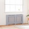 vidaXL Capac pentru radiator 2 pcs Gri 152x19x81,5cm Lemn compozit 3403231