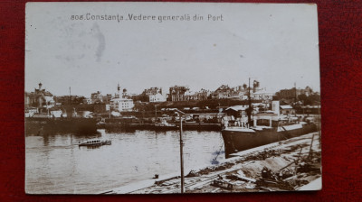 Romania-1931-Constanta-Vedere gen. din port-st. goarna-C.P.circ foto