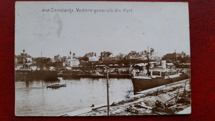 Romania-1931-Constanta-Vedere gen. din port-st. goarna-C.P.circ