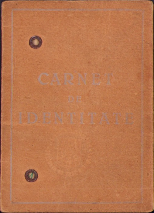 HST A392 Carnet de identitate 1935 București sectorul III Albastru