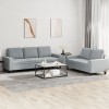 VidaXL Set de canapele, 2 piese, gri deschis, material textil 3201898