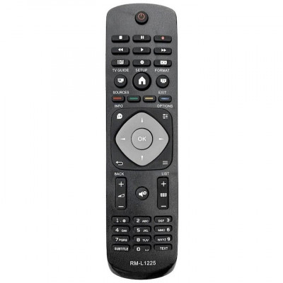 Telecomanda pentru TV Philips RM-L1225 398GR8BD1NEPHH, x-remote, Negru foto