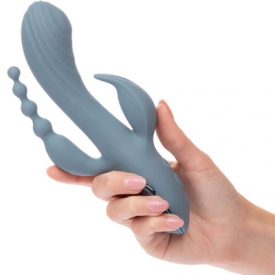 CALEXOTICS - VIBRATOR TRIPLE ECSTASY GREY foto