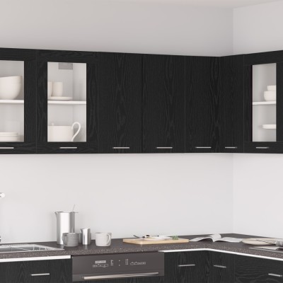 vidaXL Dulap suspendat Stejar negru 60 x 31 x 60 cm Lemn compozit foto