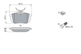 BOSCH 0 986 424 427 set placute frana,frana disc