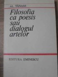 Filosofia ca Poesis sau Dialogul Artelor - Al. Tanase, 1985, Editura Eminescu, Filosofie, Carte, Romana, Paperback