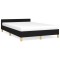 Gossi cadru de pat cu tablie, negru, 120x190 cm, material textil