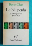 Rene Char &ndash; Le nu perdu et autres poemes ( surrealisme suprarealism )
