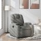 vidaXL Fotoliu rabatabil gri &icirc;nchis, material textil 372366