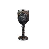 Pahar pentru vin model medieval ,lup,inox si rasina, 150 ml, Oem
