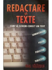 Olga Balanescu - Redactare de texte (Editia: 2005) foto