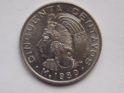 50 CENTAVOS 1980 MEXIC foto