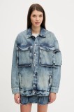 Karl Lagerfeld Jeans geacă din denim de tranzitie, oversize, A3W14011