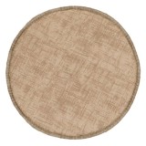 Perna rotunda, pentru scaun, cu doua fete, diametru 38 cm, bej