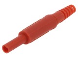 Conector banană 2mm roşie 10A 600VDC SCH&Uuml;TZINGER