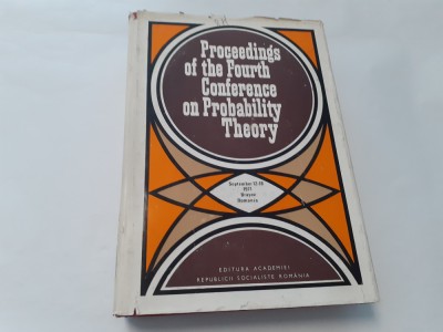 PROCEEDINGS OF THE FOURTH CONFERENCE ON PROBABILITY THEORY P4 foto