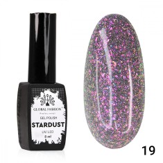 Oja semipermanenta Stardust, reflectorizant, Global Fashion 8ml,19