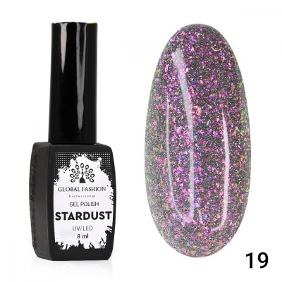 Oja semipermanenta Stardust, reflectorizant, Global Fashion 8ml,19 foto