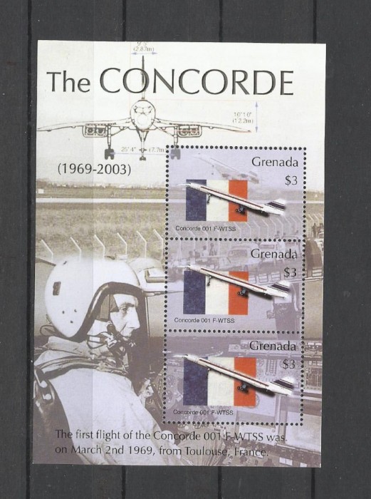 GRENADA 2004 AVIATIE AVIONE CONCORDE